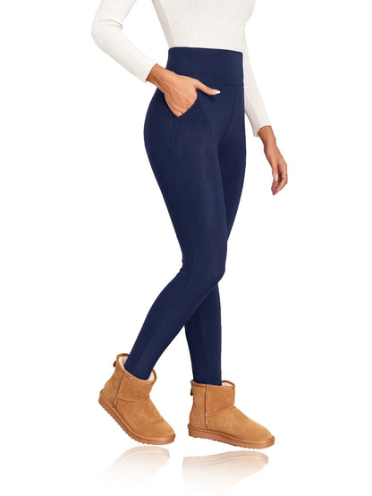 Thick Warm High Waist Winter Leggings with Pockets for Women