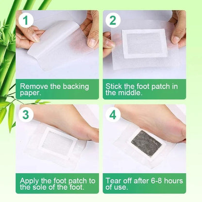 Detox Foot Patches 10 20 PCS Natural Herbal Wormwood Foot Cleansing Stickers