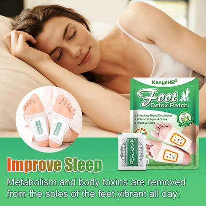 Detox Foot Patches 10 20 PCS Natural Herbal Wormwood Foot Cleansing Stickers
