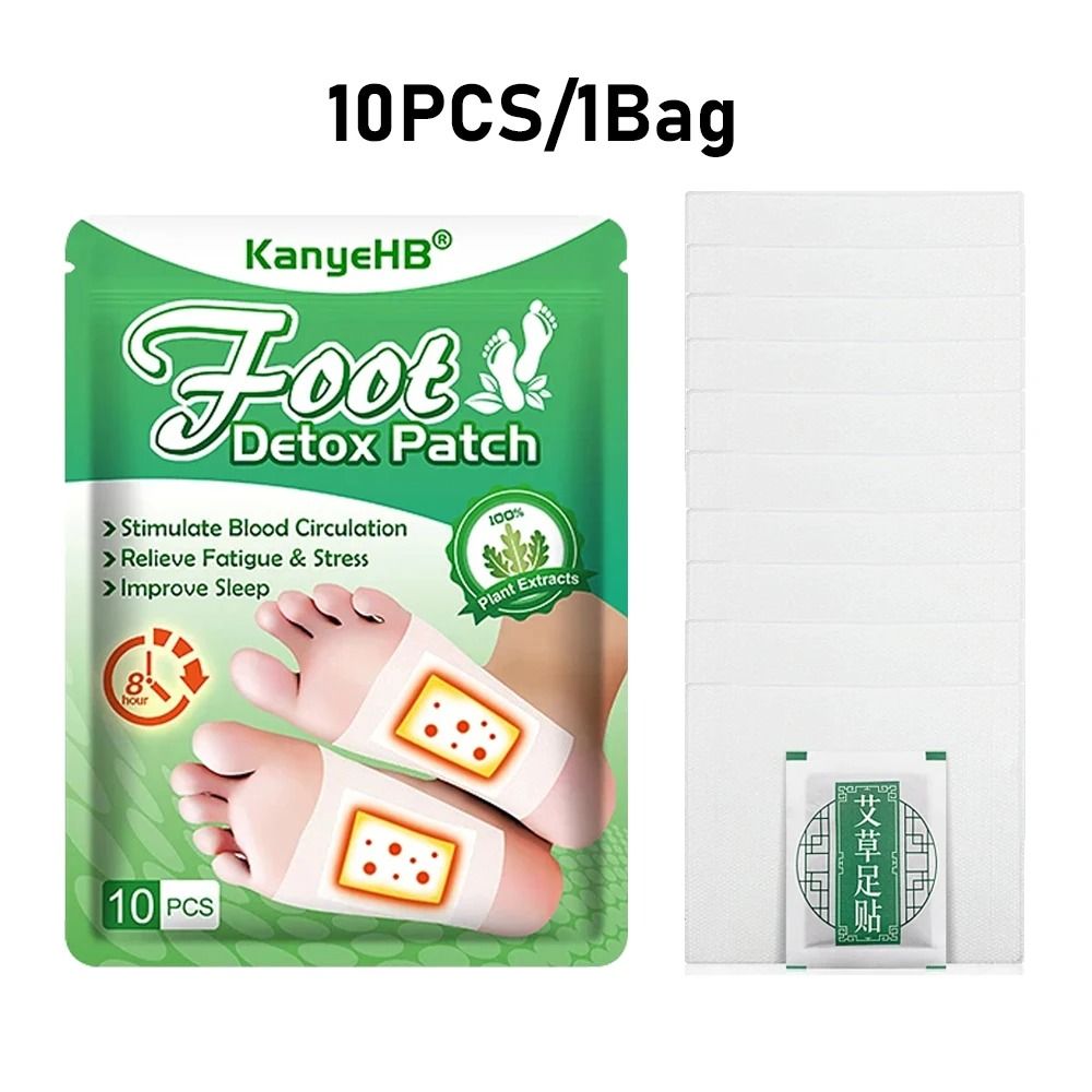 Detox Foot Patches 10 20 PCS Natural Herbal Wormwood Foot Cleansing Stickers