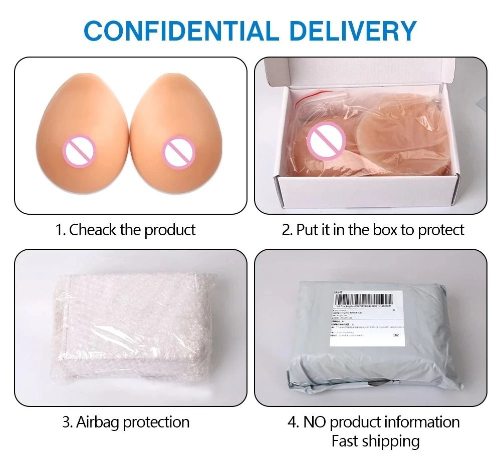 Silicone Fake Breast Forms Realistic Transgender Drag Queen Crossdress Cosplay