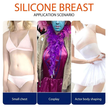 Silicone Fake Breast Forms Realistic Transgender Drag Queen Crossdress Cosplay
