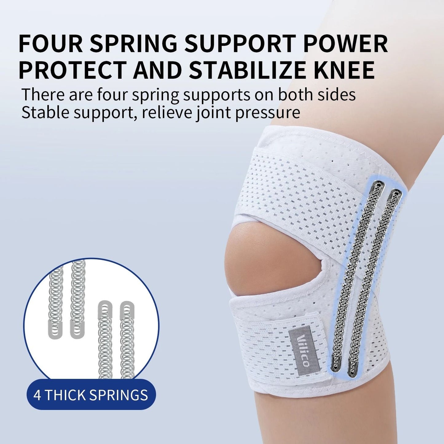 Elastic Compression Knee Support Brace for Sports and Joint Protection