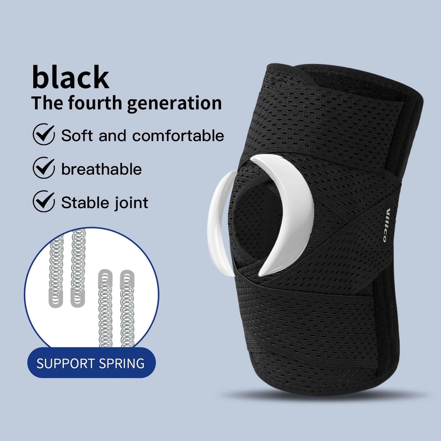 Elastic Compression Knee Support Brace for Sports and Joint Protection