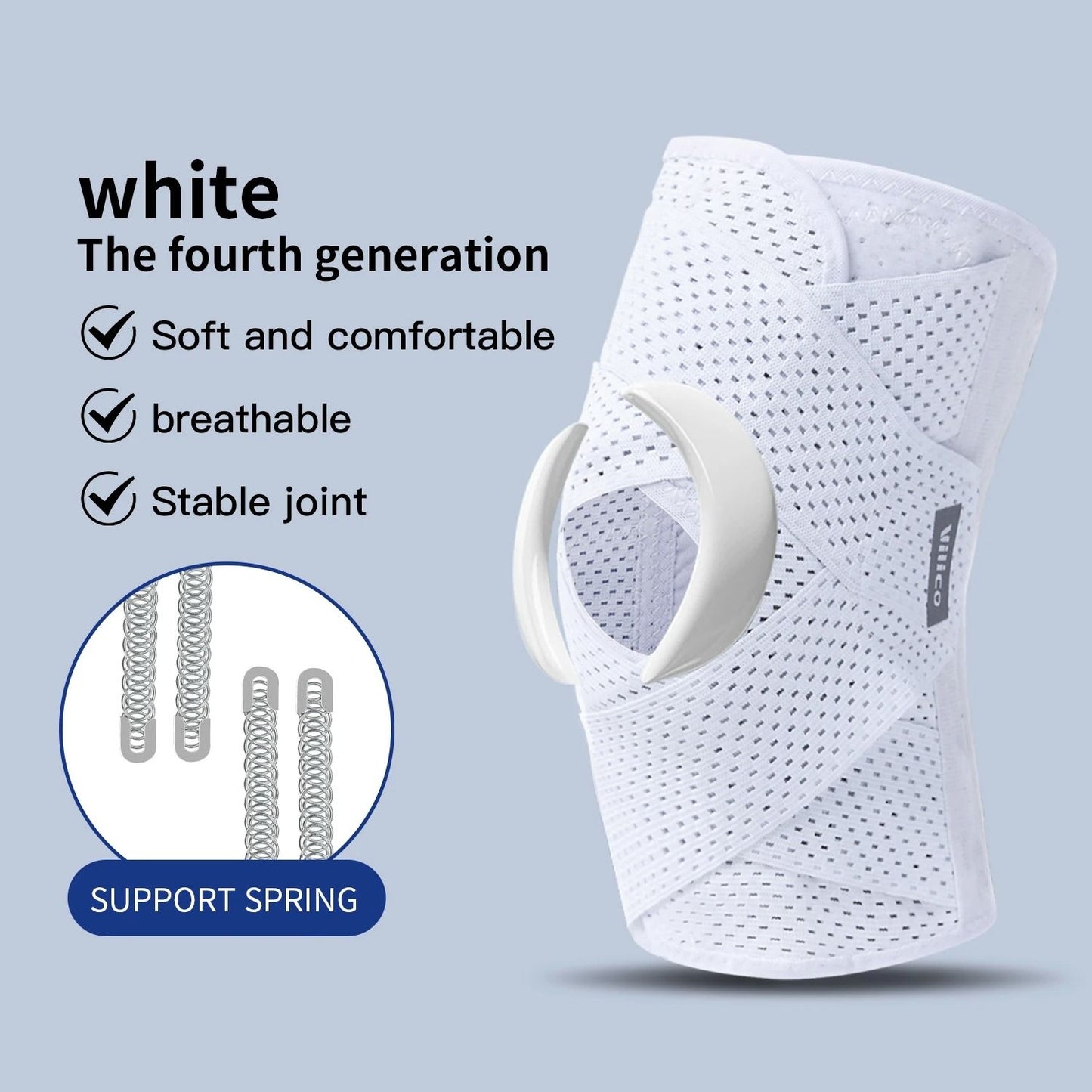Elastic Compression Knee Support Brace for Sports and Joint Protection