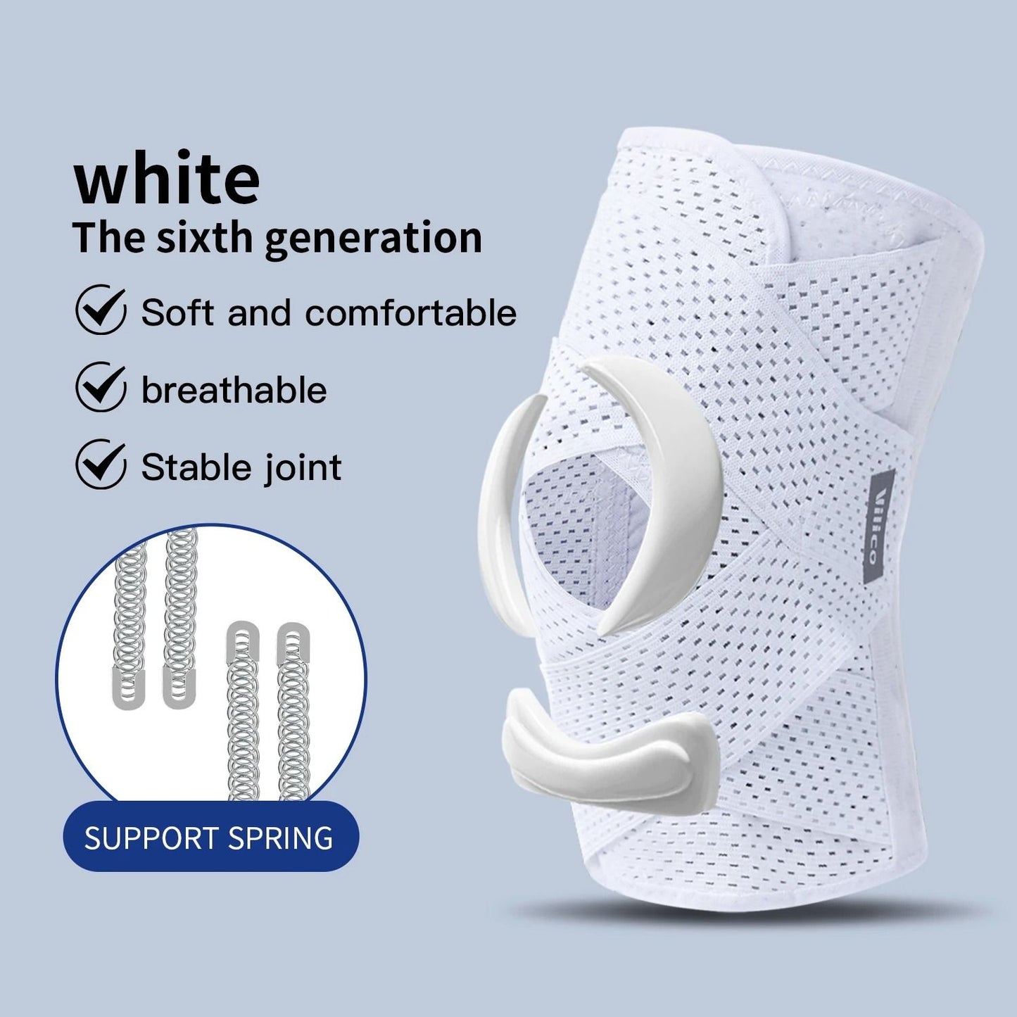 Elastic Compression Knee Support Brace for Sports and Joint Protection
