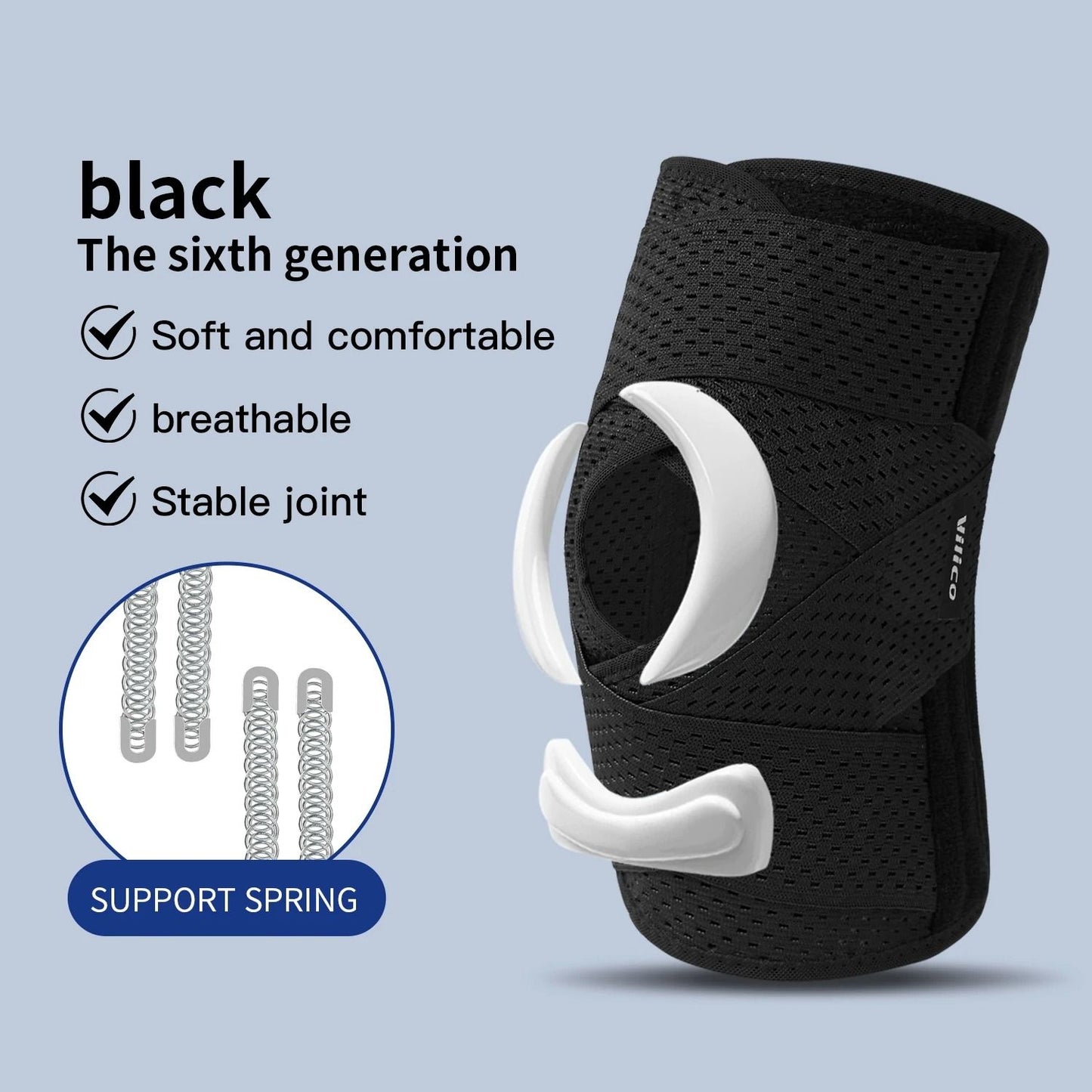Elastic Compression Knee Support Brace for Sports and Joint Protection