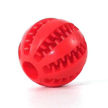 Rubber Dog Ball Toy for Puppy and Large Dogs Tooth Cleaning Chew Ball