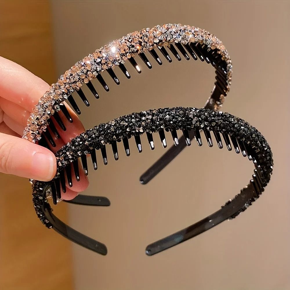 Childrens Non Slip Rhinestone Headbands Set