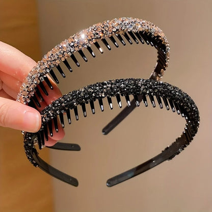 Childrens Non Slip Rhinestone Headbands Set