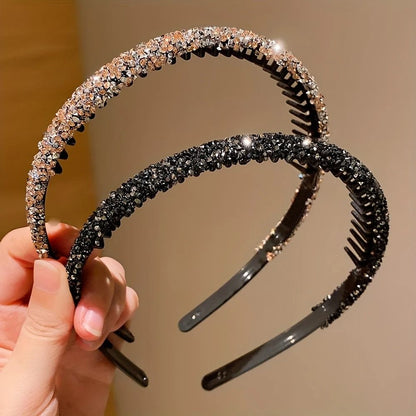 Childrens Non Slip Rhinestone Headbands Set