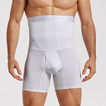 Mens High Waist Tummy Control Compression Shorts