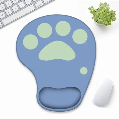 Ergonomic Cat Paw Mouse Pad with Wrist Rest