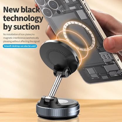 Magnetic Wireless Car Charger and Phone Holder