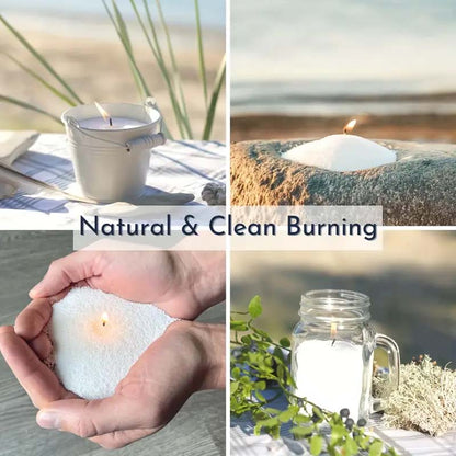 DIY Candle Making Kit, Pearl Candle Wax with Wicks Set, Refillable Pearled Sand for Pillar Candles, Weddings