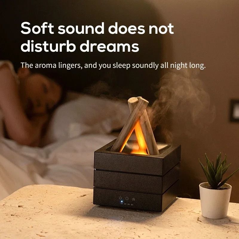 Flame Effect Aroma Diffuser with Remote Control
