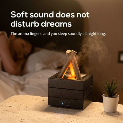Flame Effect Aroma Diffuser with Remote Control