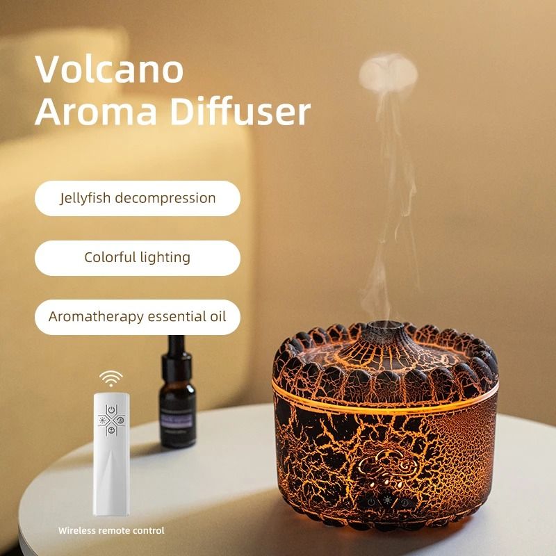 Jellyfish Flame Aroma Diffuser with Remote Control