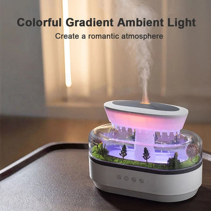 Raindrop Aroma Humidifier with White Noise and Light