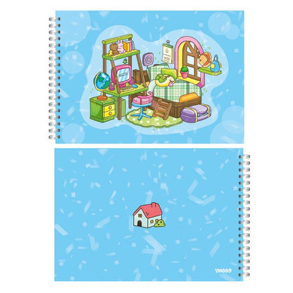 Animal Theme Coloring Book, Cute Little Bear Characters, Graffiti Painting For Adults, Teens, and Kids