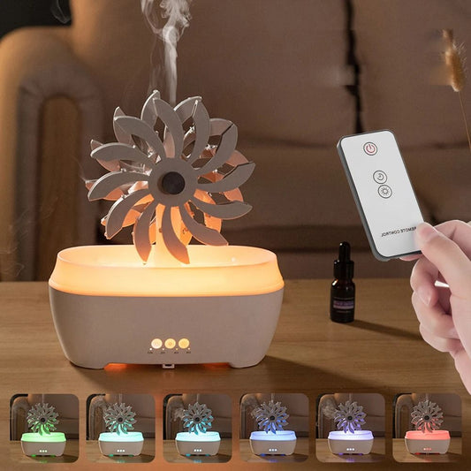 Windmill Aroma Diffuser and Air Humidifier with Remote Control
