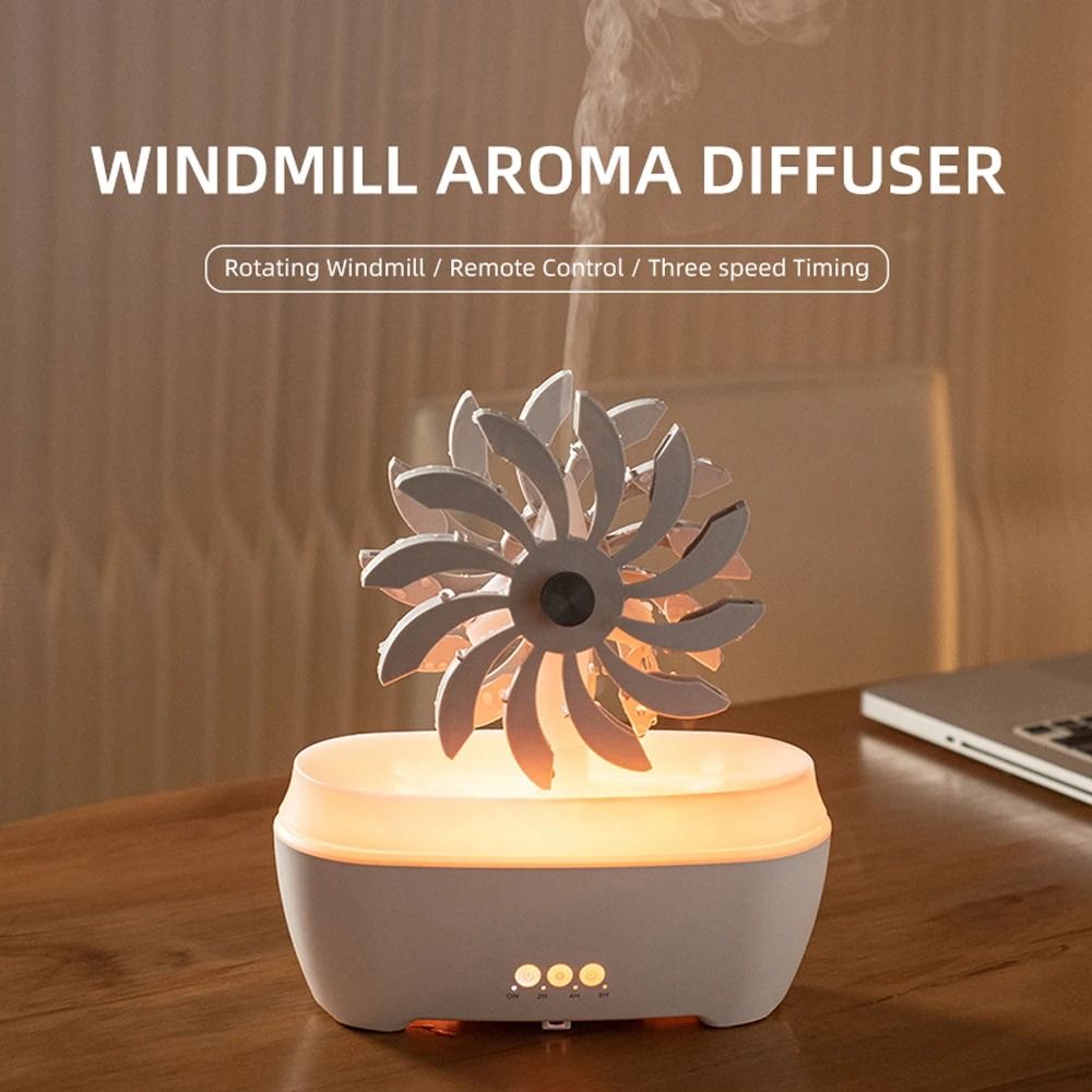Windmill Aroma Diffuser and Air Humidifier with Remote Control