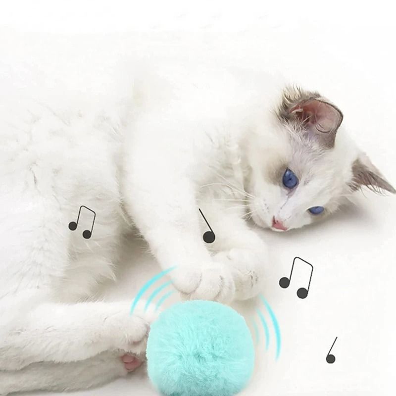 Interactive Electric Cat Toy Ball with Catnip and Sound