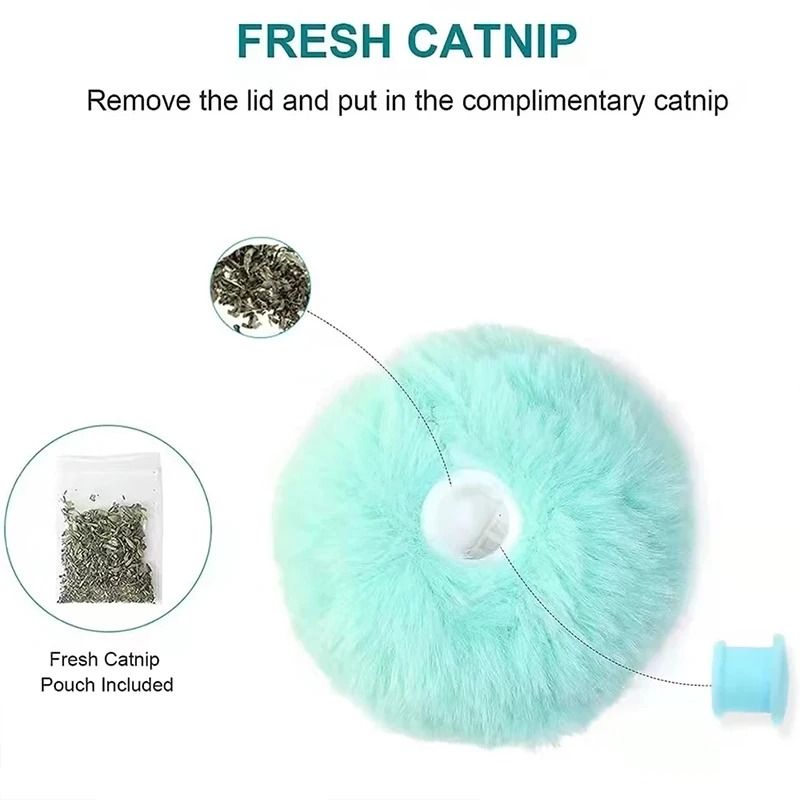 Interactive Electric Cat Toy Ball with Catnip and Sound