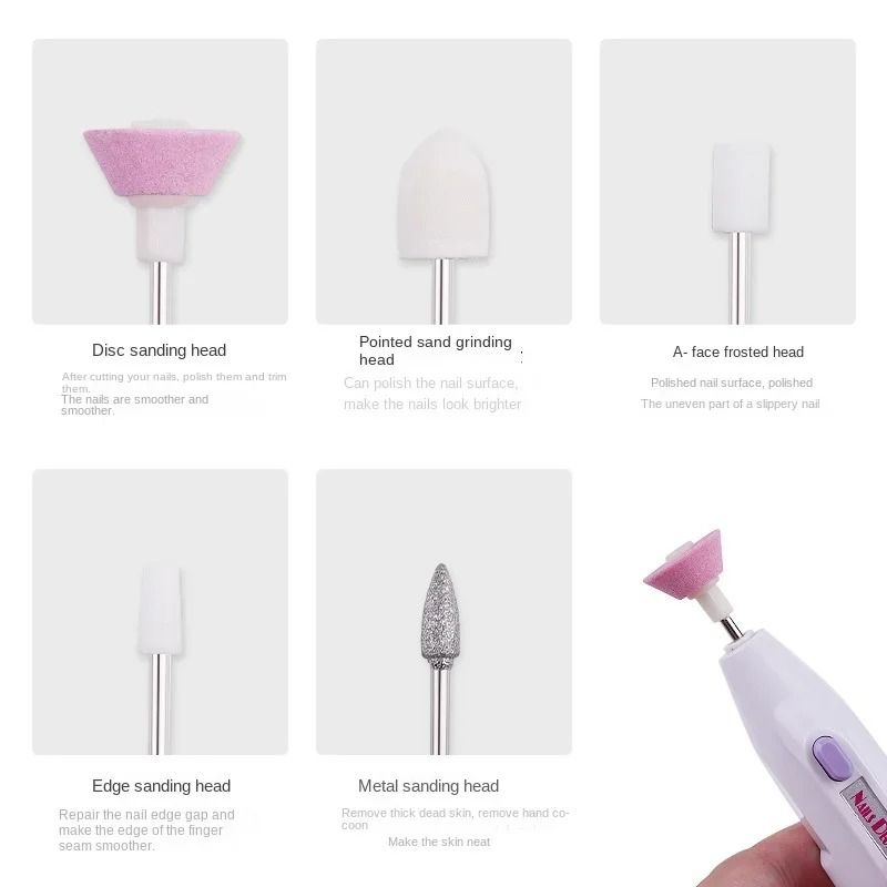 Mini Electric Nail Drill Kit for Manicure and Pedicure