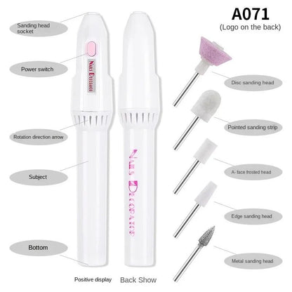 Mini Electric Nail Drill Kit for Manicure and Pedicure
