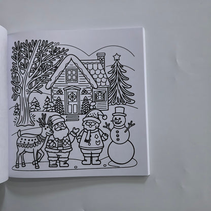 Cozy Christmas Coloring Book, Bold and Easy Designs for Adults and Teens, Perfect English Version Holiday Gift