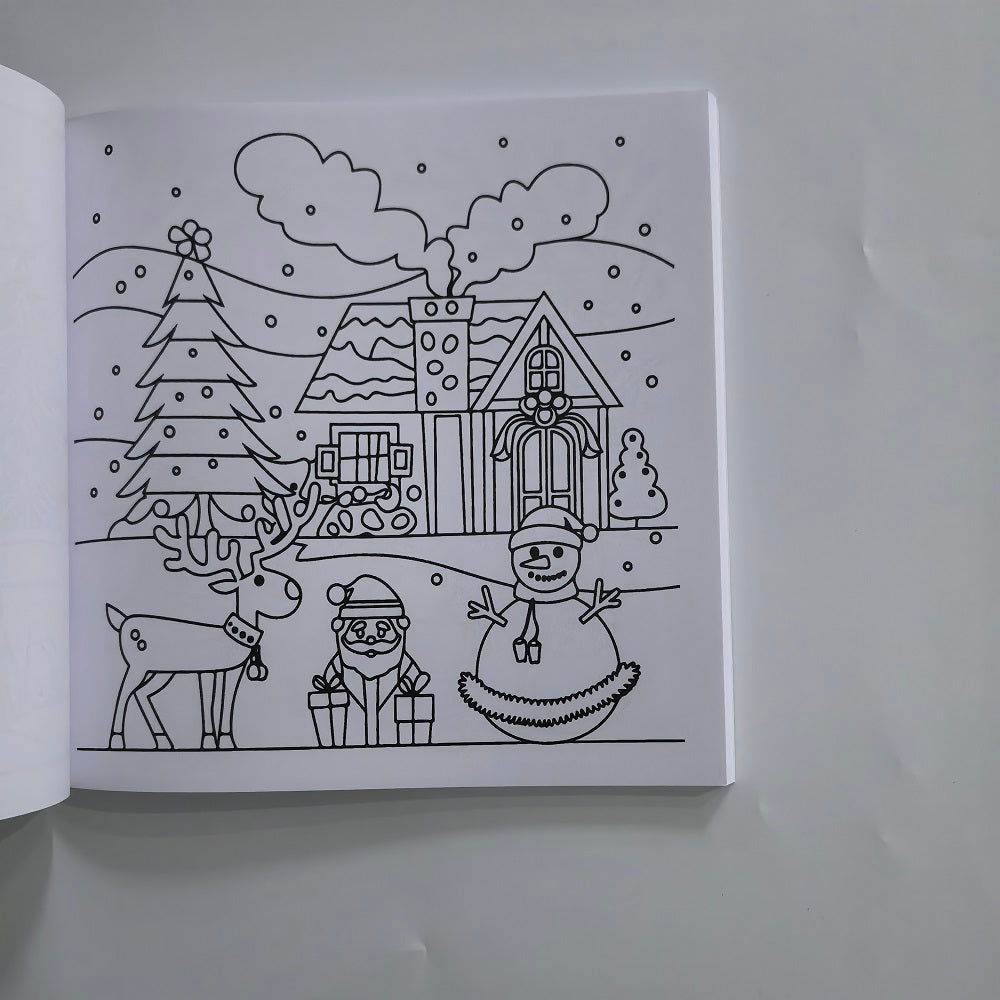 Cozy Christmas Coloring Book, Bold and Easy Designs for Adults and Teens, Perfect English Version Holiday Gift