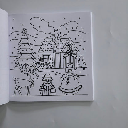 Cozy Christmas Coloring Book, Bold and Easy Designs for Adults and Teens, Perfect English Version Holiday Gift
