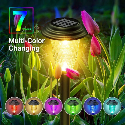 Outdoor Solar Pathway Lights with Color Changing LED