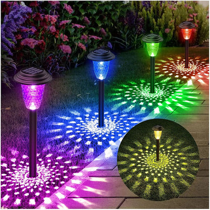 Outdoor Solar Pathway Lights with Color Changing LED