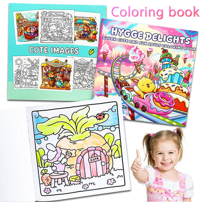 A Collection of Best Selling Adult Coloring Books, Covering Diverse Themes for Stress Relief