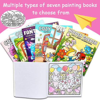 A Collection of Best Selling Adult Coloring Books, Covering Diverse Themes for Stress Relief