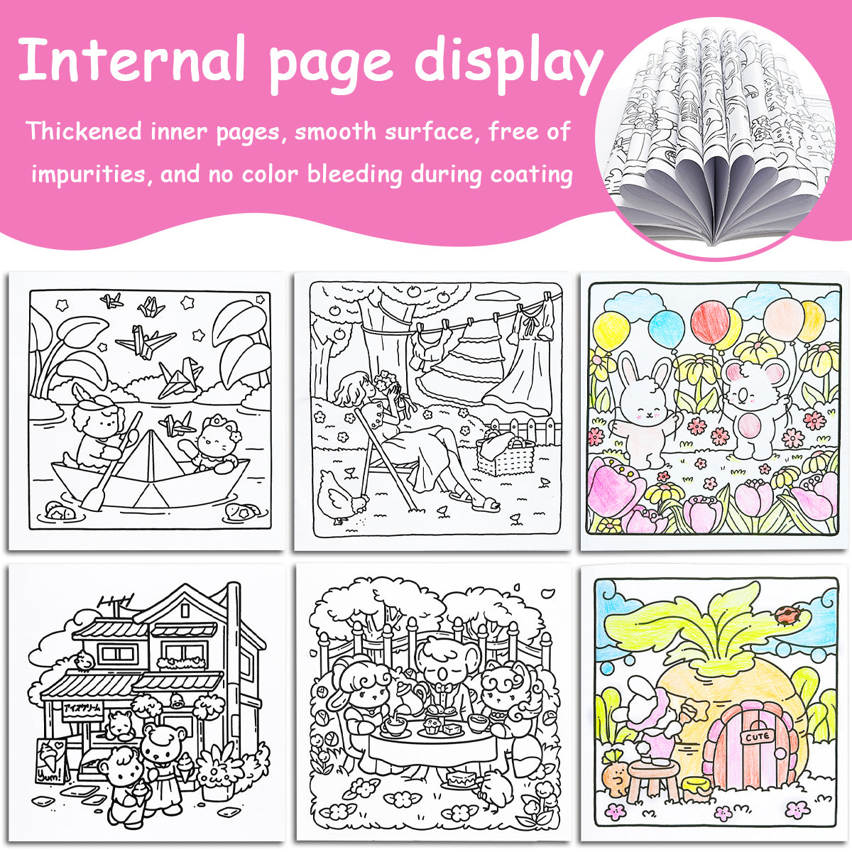 A Collection of Best Selling Adult Coloring Books, Covering Diverse Themes for Stress Relief