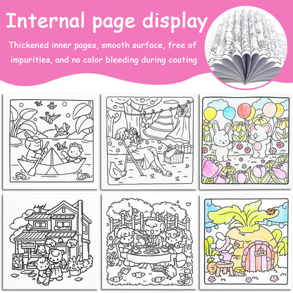 A Collection of Best Selling Adult Coloring Books, Covering Diverse Themes for Stress Relief