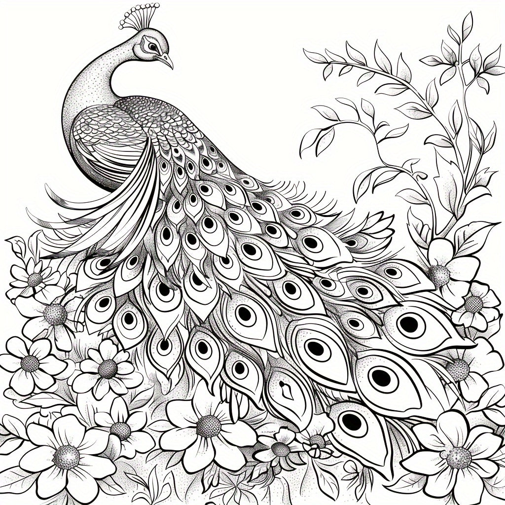 Charming Birds World Coloring Book, for Soothing Stress and Relaxation, a Stress Reduction Colouring Book for Gifting