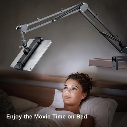 Adjustable Tablet Holder with 360 Degree Rotating Arm for Bed and Desk