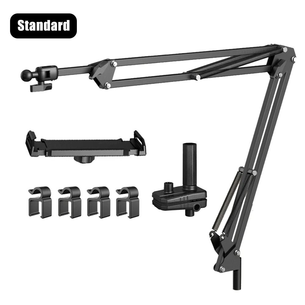Adjustable Tablet Holder with 360 Degree Rotating Arm for Bed and Desk