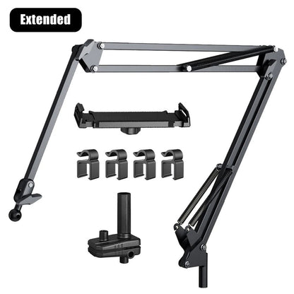 Adjustable Tablet Holder with 360 Degree Rotating Arm for Bed and Desk