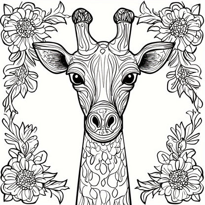 Animals Coloring Book for Adults, Stress Relief and Mood Reduction, Valentines Gift Idea