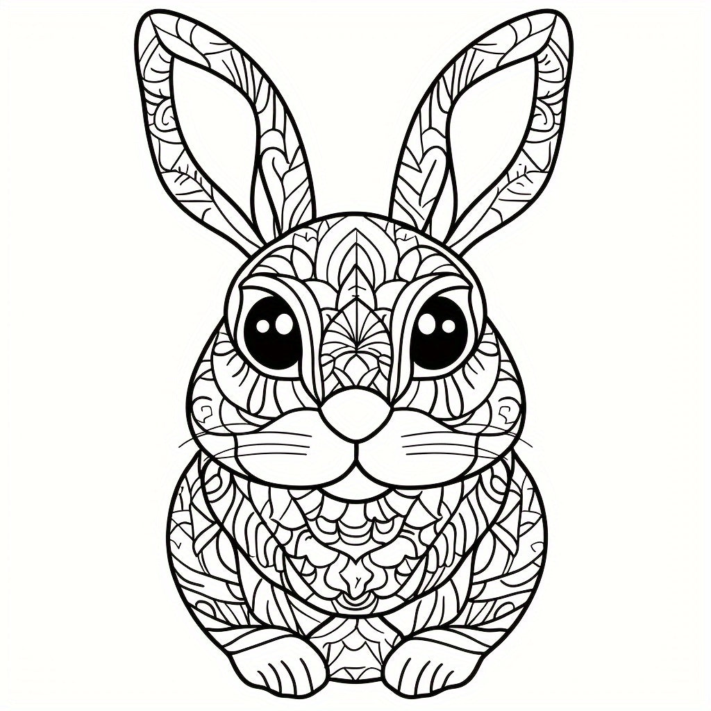 Animals Coloring Book for Adults, Stress Relief and Mood Reduction, Valentines Gift Idea