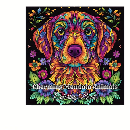 Animals Coloring Book for Adults, Stress Relief and Mood Reduction, Valentines Gift Idea