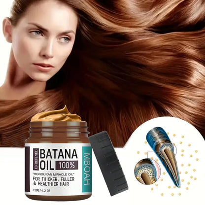 100% Batana Hair Oil – Thicker, Fuller, Healthier Hair & Silky Hair Nutrition for Hairs