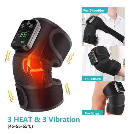 ThermaFlex Heated Vibrating Knee Pad with Infrared Therapy and USB Power