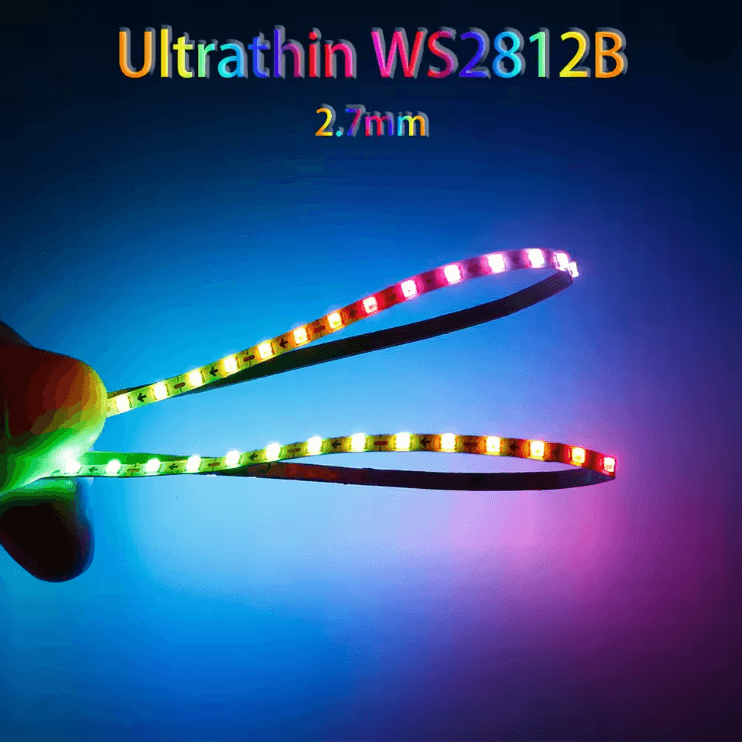 LumiFlex Ultra Narrow WS2812B RGB LED Light Strip 160 LEDs per Meter