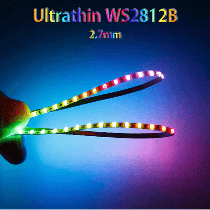 LumiFlex Ultra Narrow WS2812B RGB LED Light Strip 160 LEDs per Meter